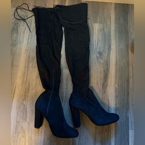 Elegant Black Women's Knee-High Boots